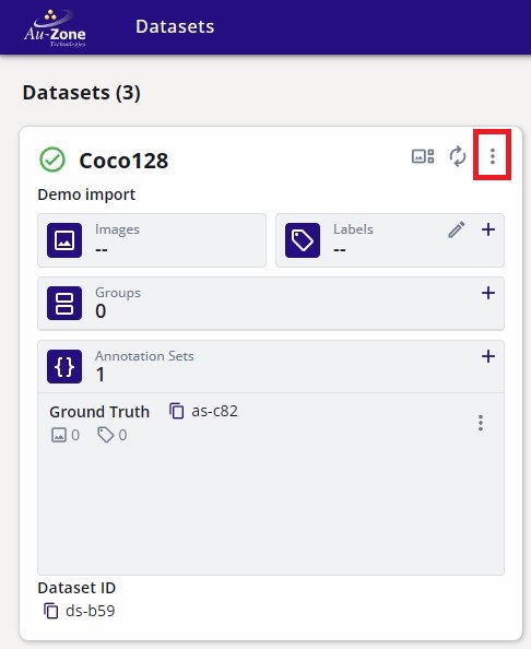 Dataset Options