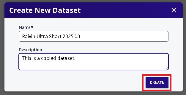 Create Dataset Fields