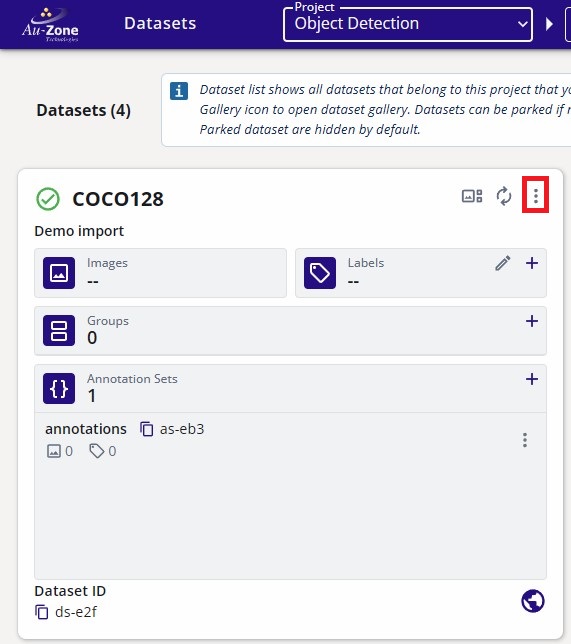 Dataset Options