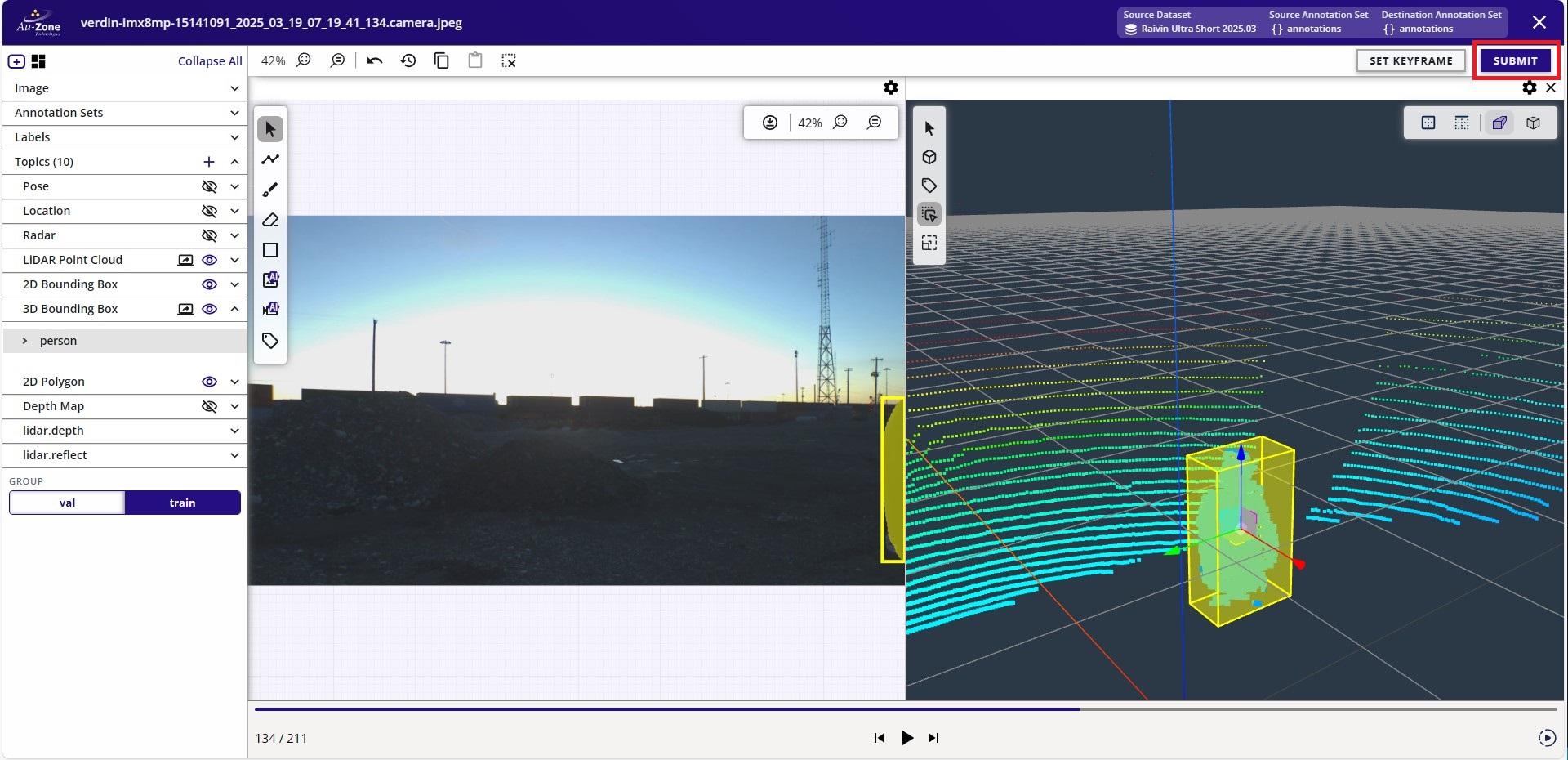 Submit 3D Annotations