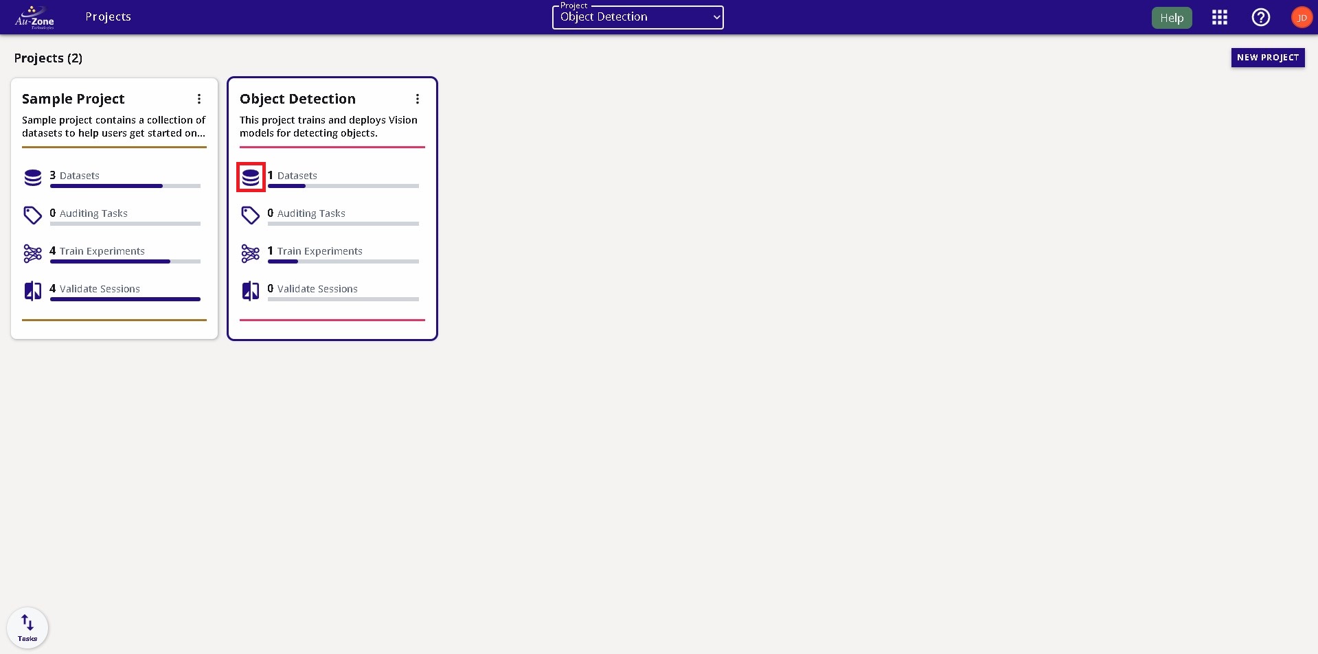 Dataset Button