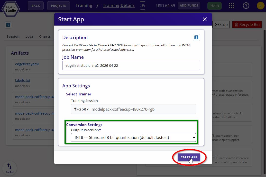 Ara2 Converter Options