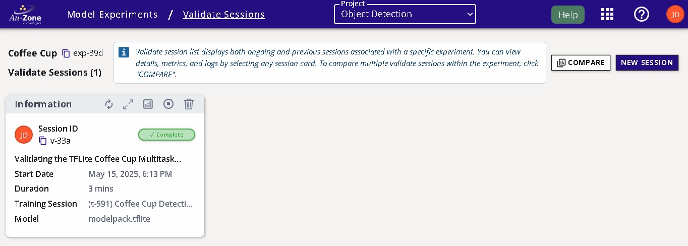 Completed Session