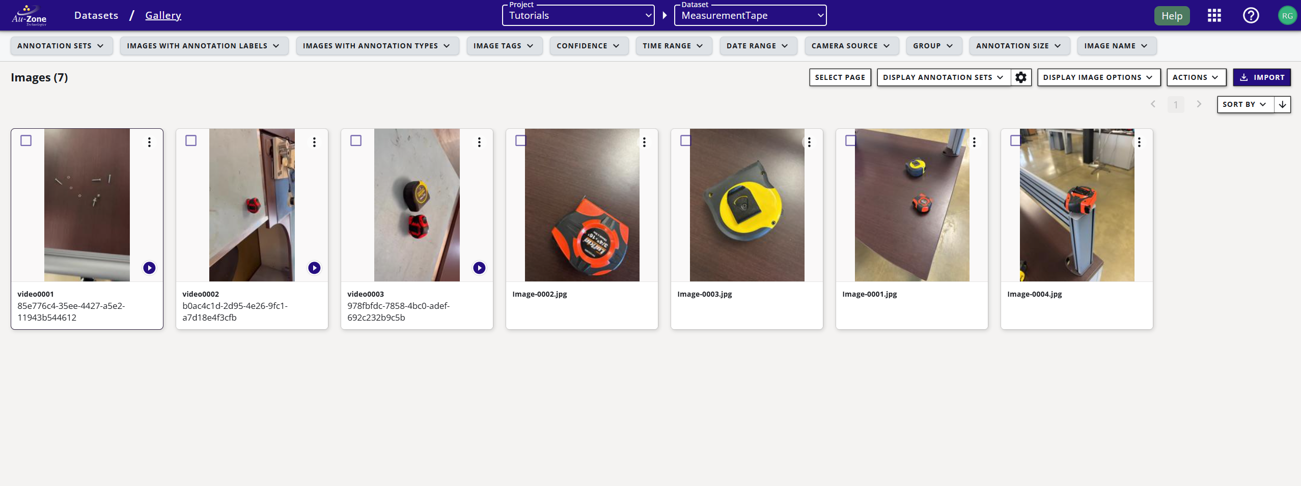 Dataset Galery