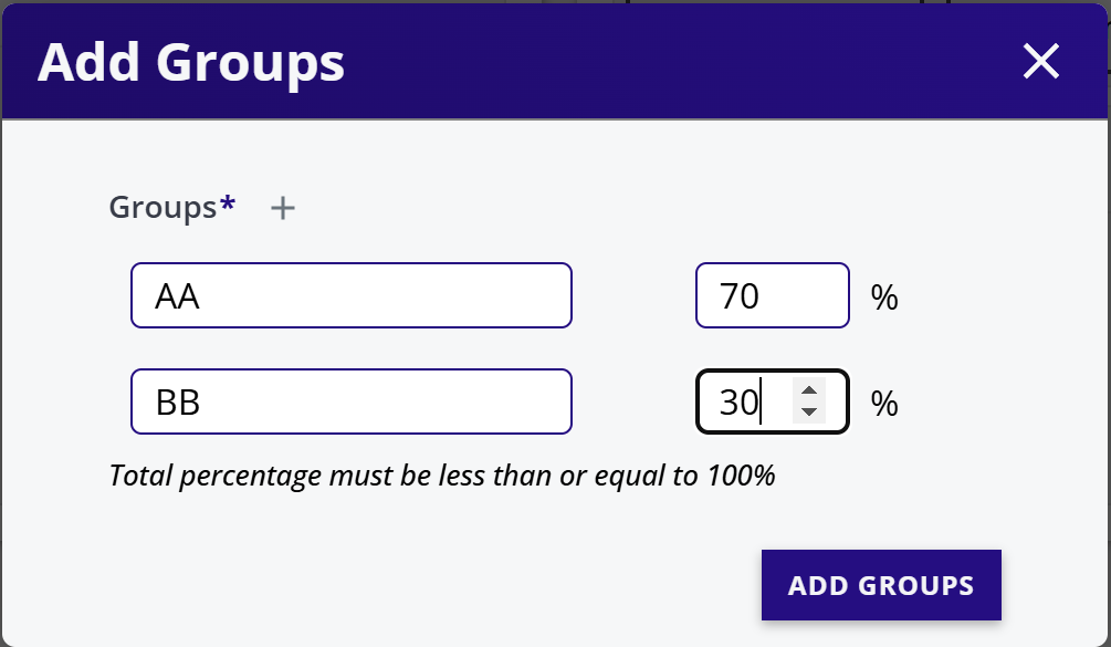 Assigning Groups