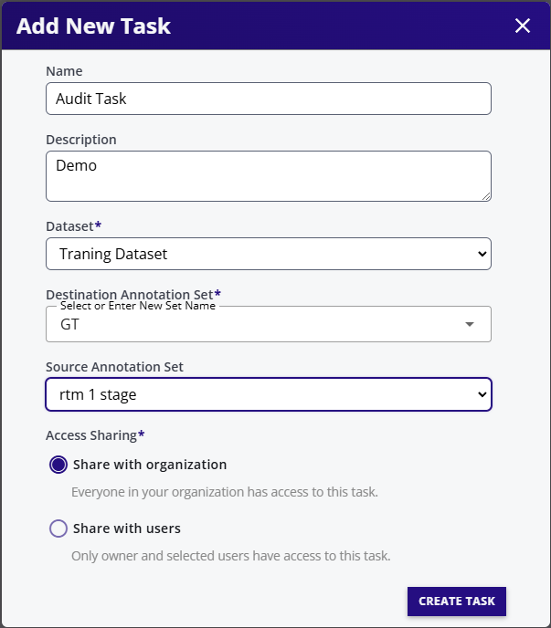 Create Task
