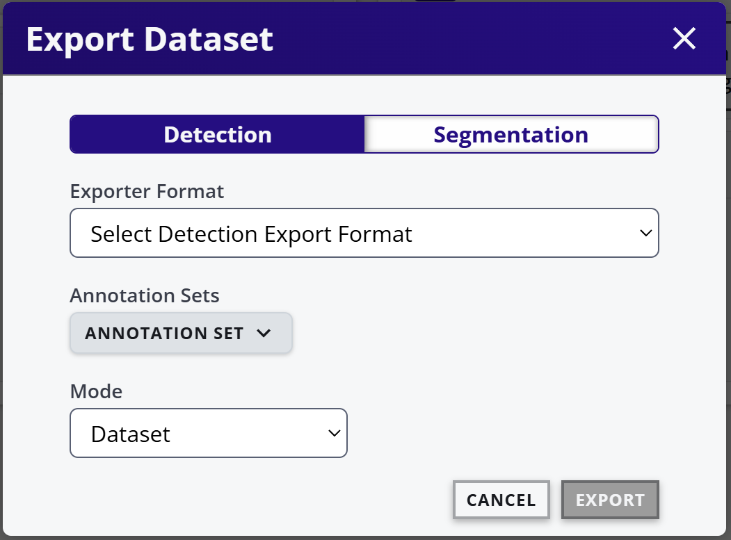 Export Dataset