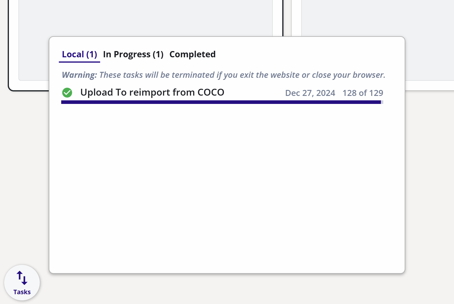 Import Taskbar