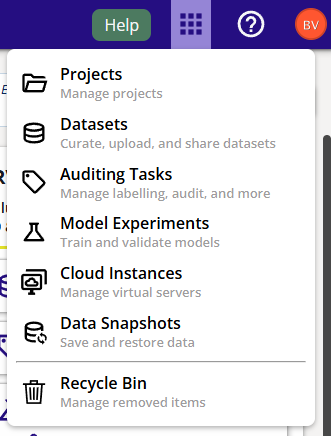 Apps Menu