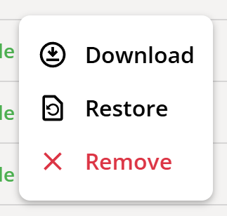 Snapshot Options