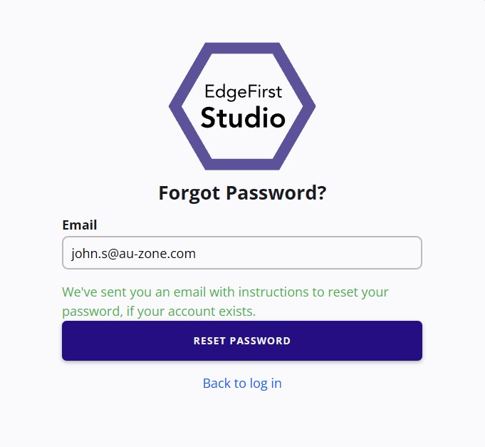 Resetting your Password