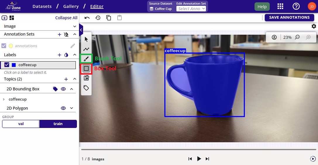 2D Manual Annotation Tools