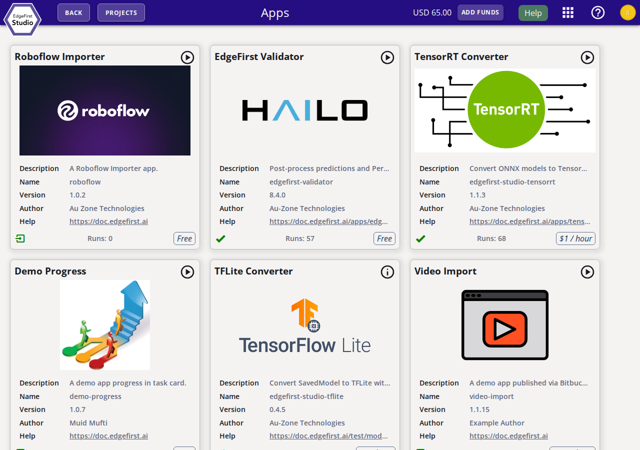 Studio Apps Marketplace