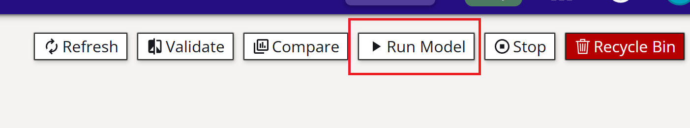 Model Runner Button