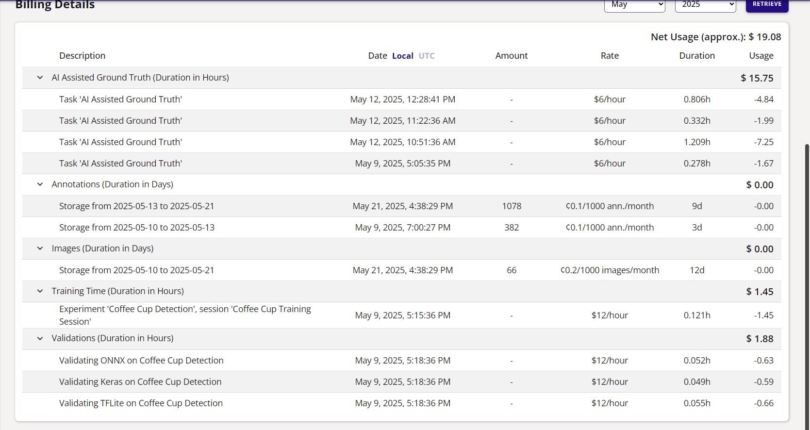 Billing Details