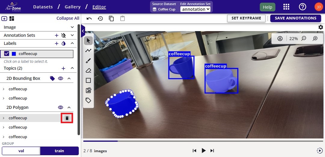 Delete Segmentation Mask