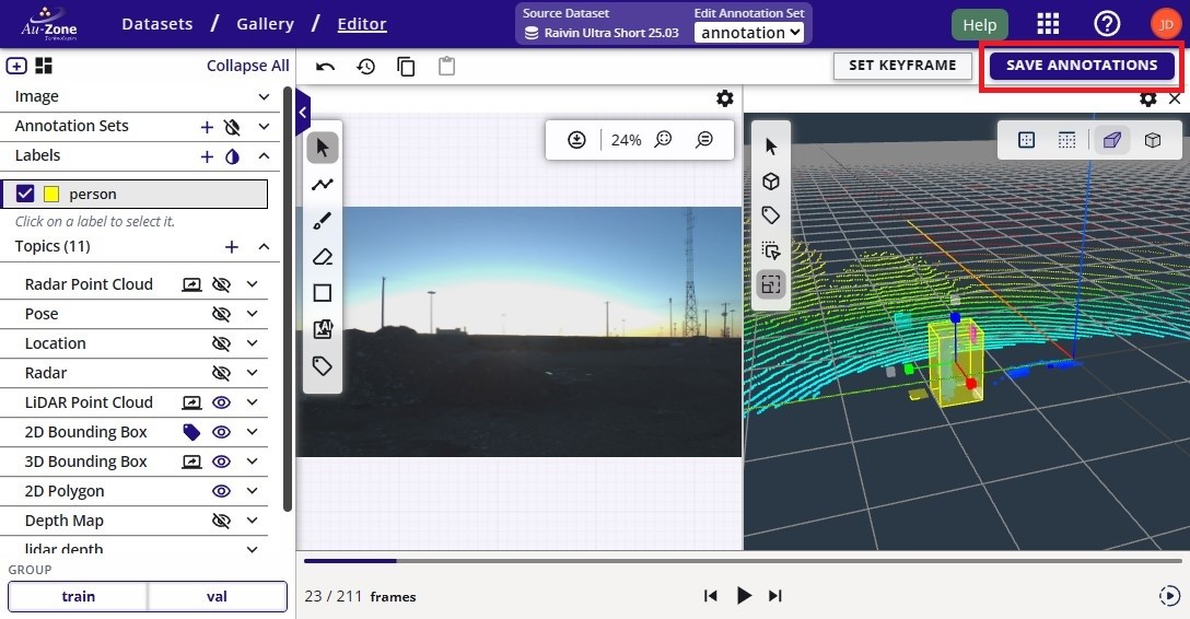 Submit 3D Annotations