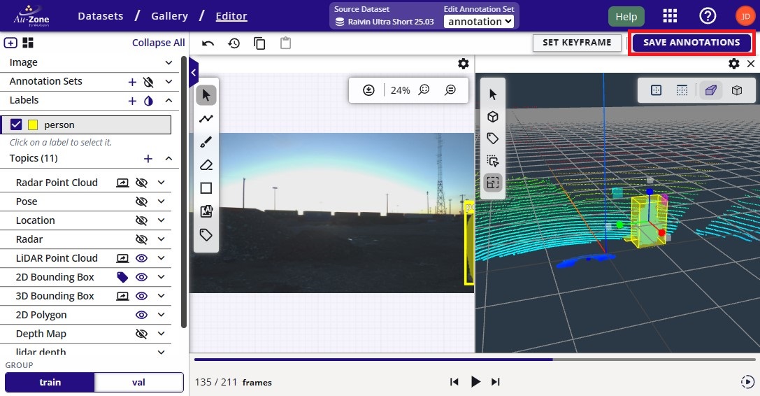 Submit 3D Annotations