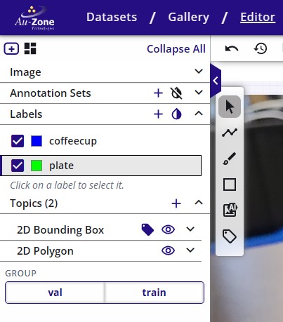 Added Plate Label in Gallery