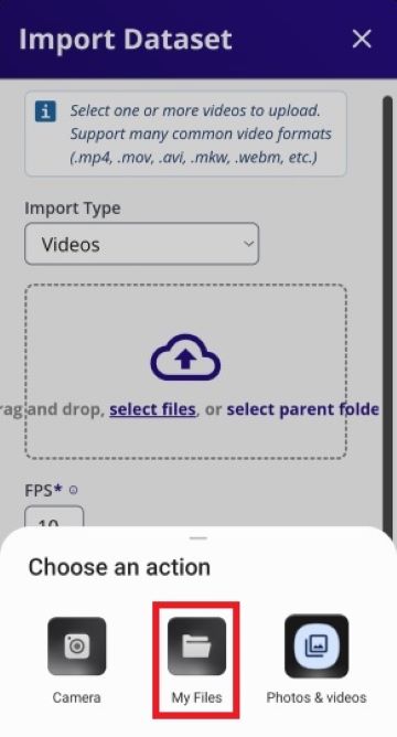Android Select File Options