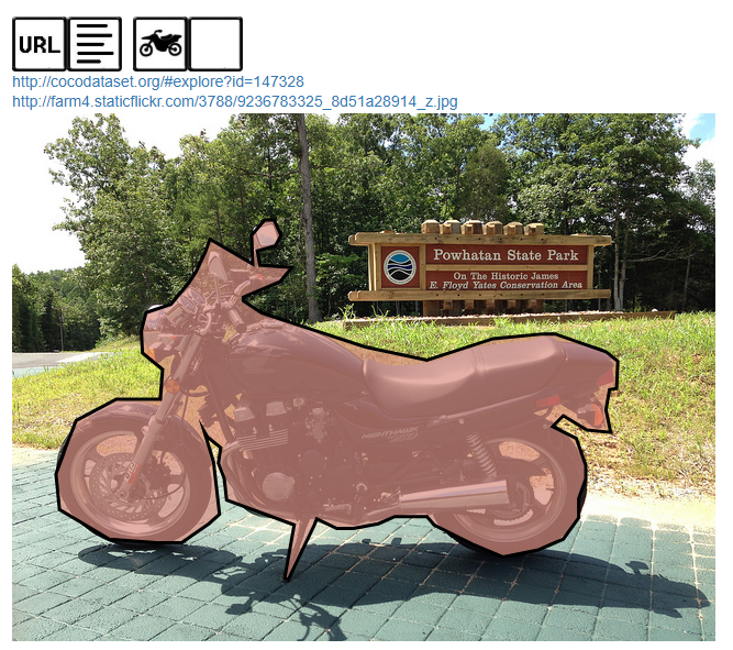 Motorcycle COCO page