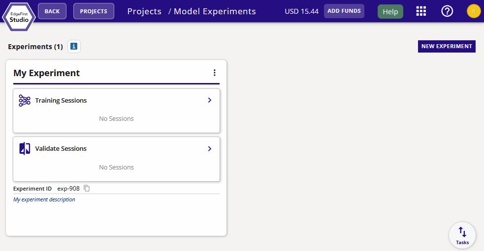 Model Experiments Page
