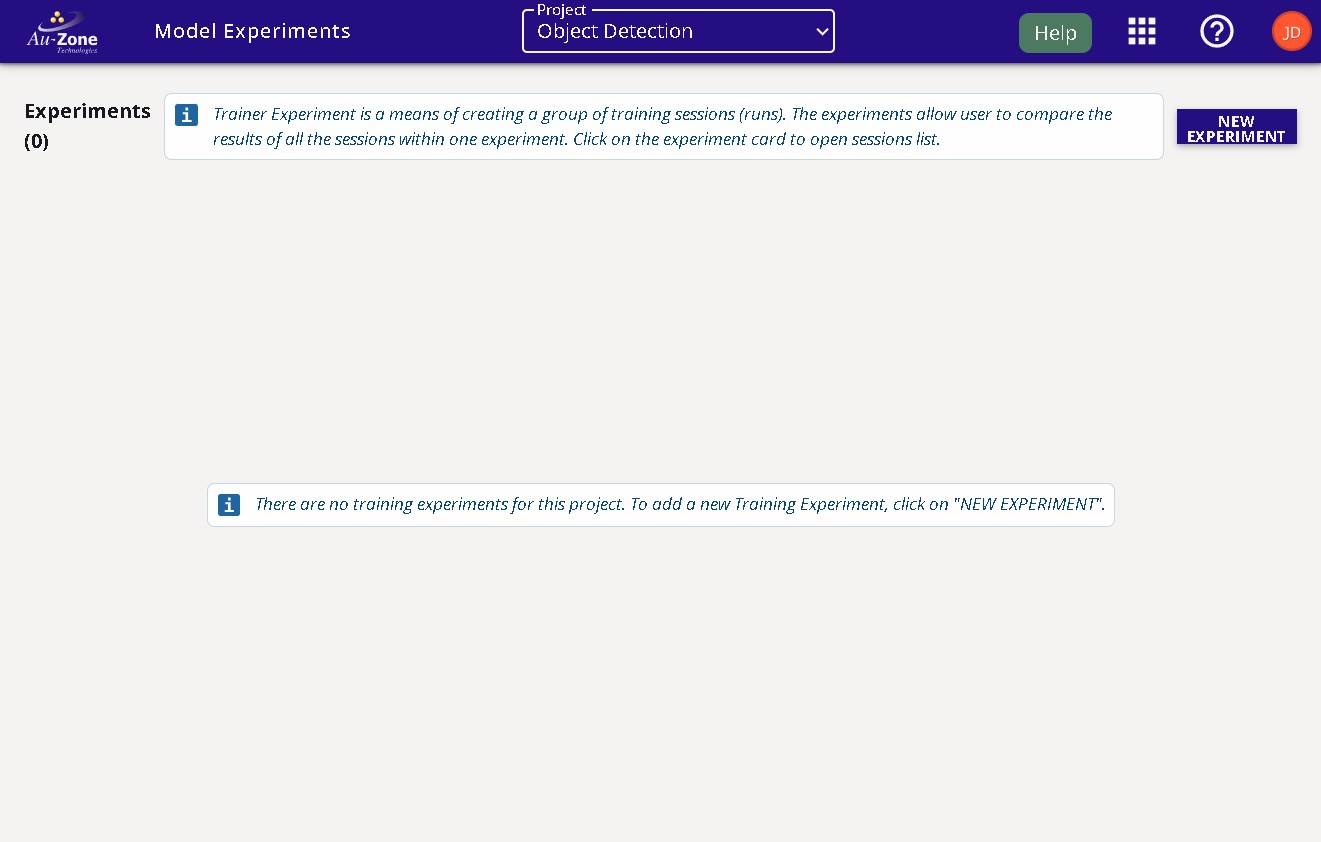 Model Experiments Page