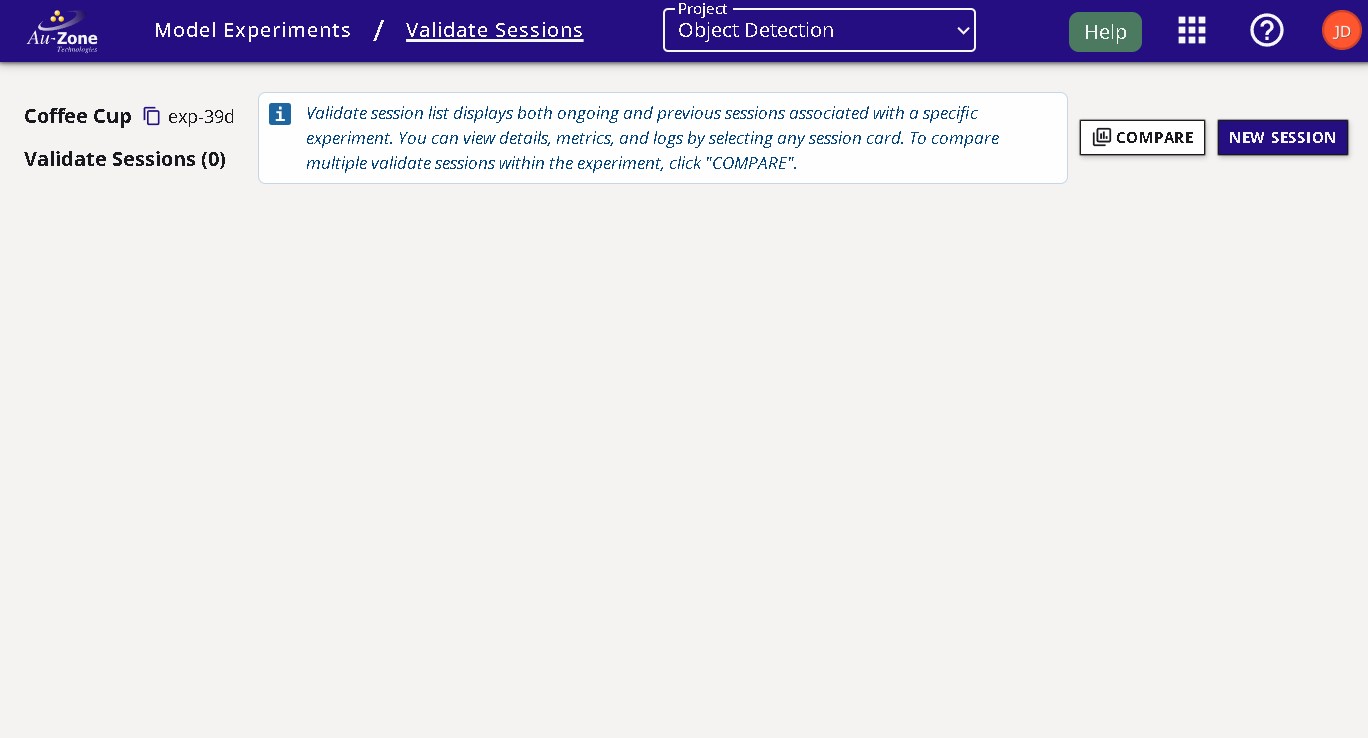 Validate Sessions Page