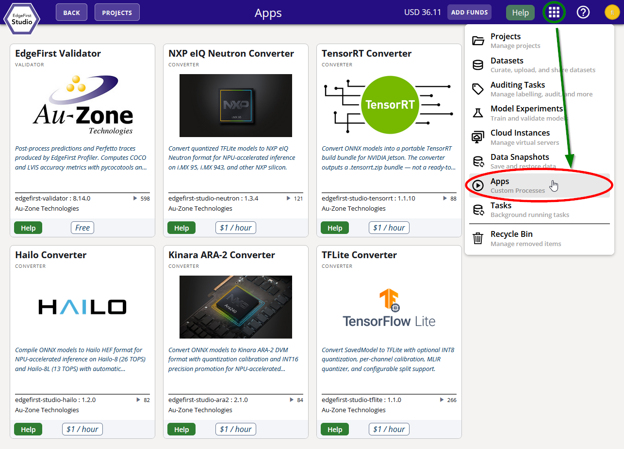 Studio Apps Marketplace