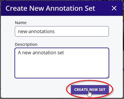 Annotation Set Specifiers