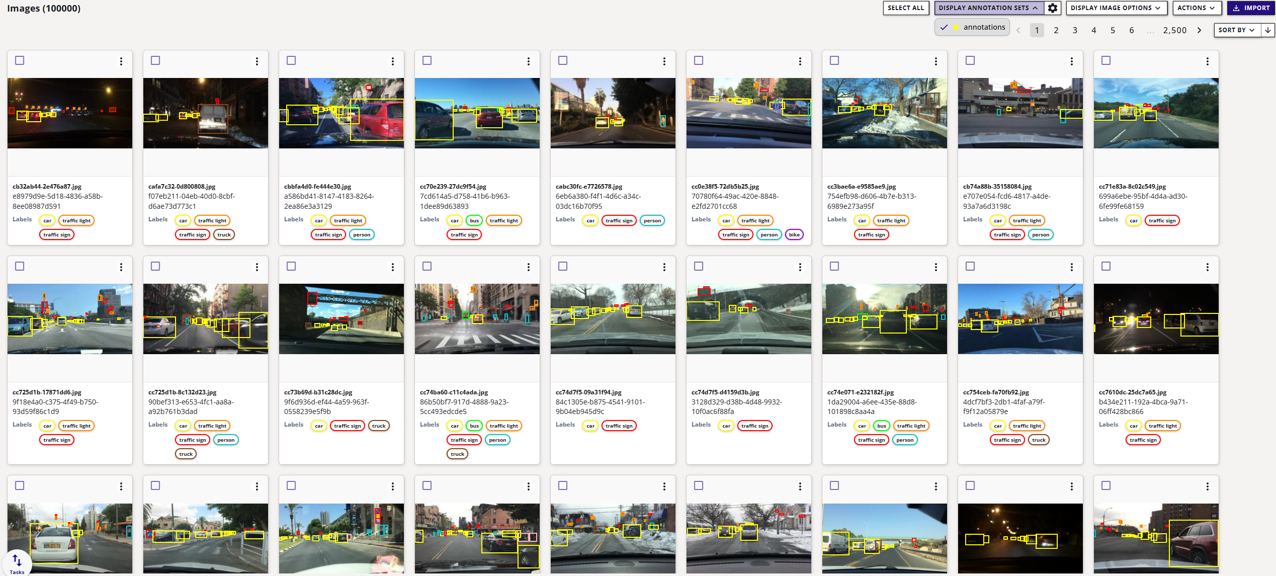 BDD100K Dataset Gallery