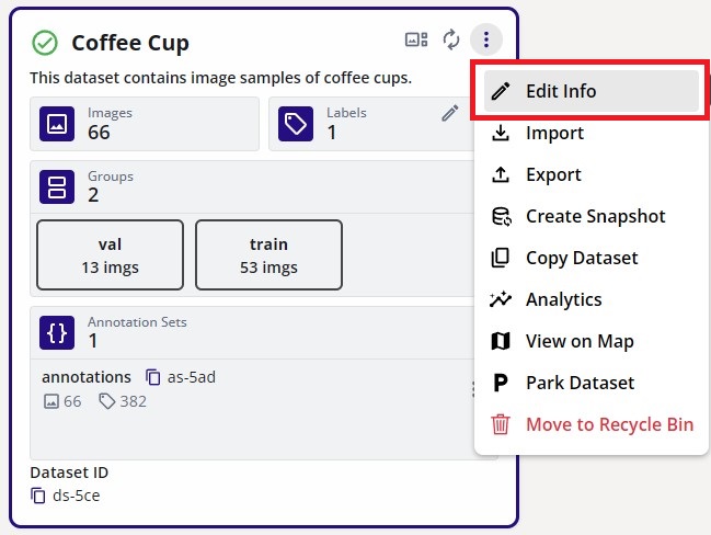 Edit Info