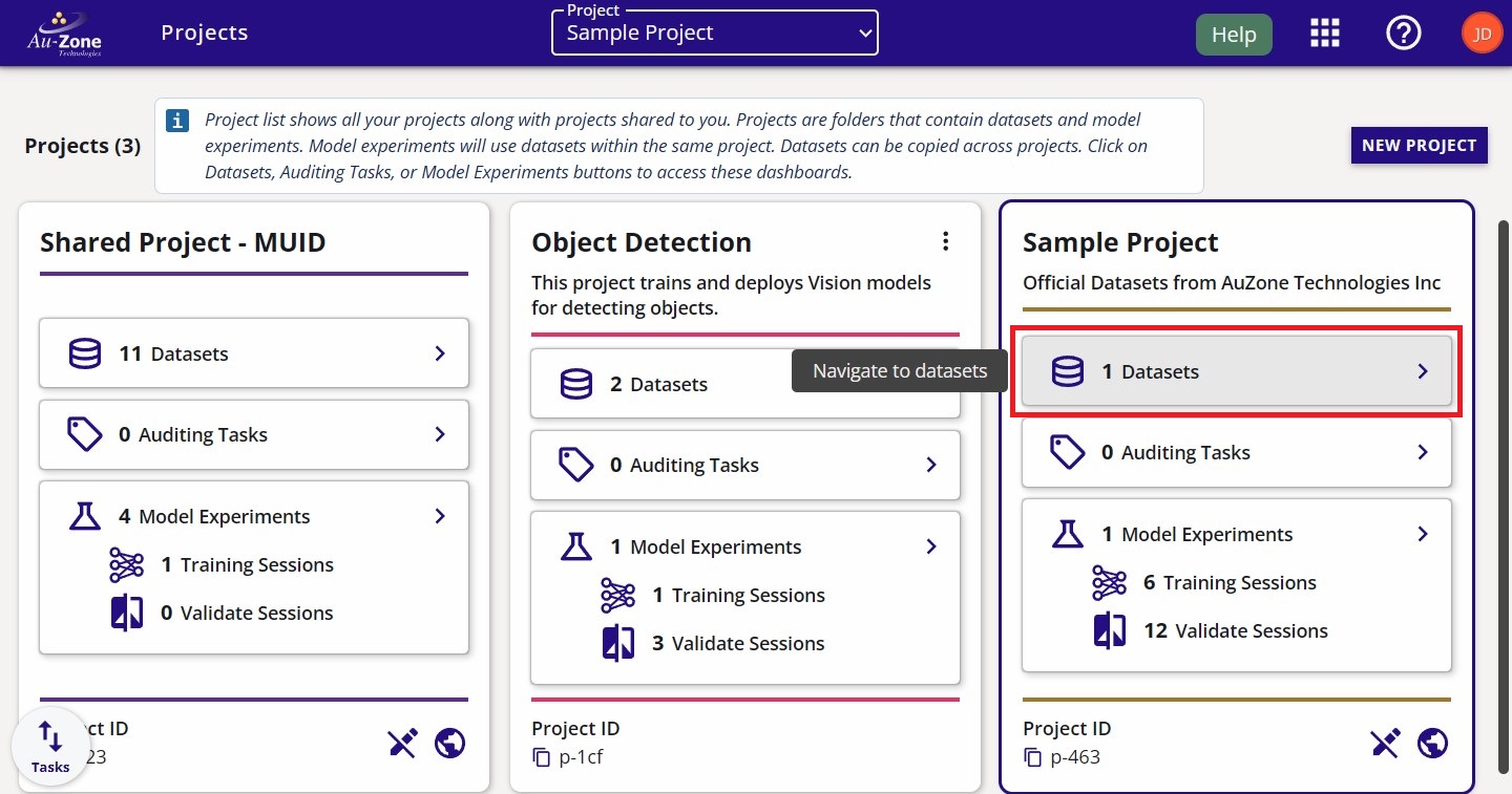 View Datasets