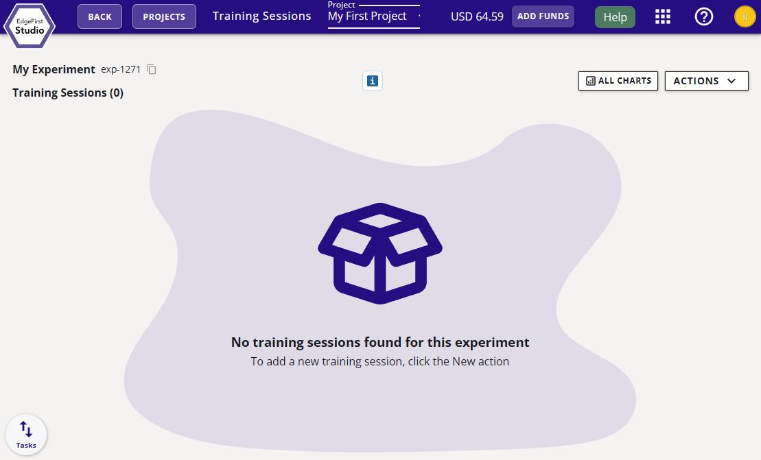 Training Sessions Page