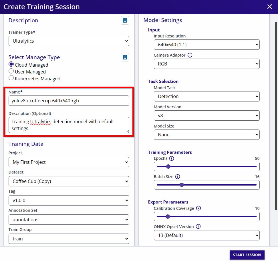 Set Name and Description