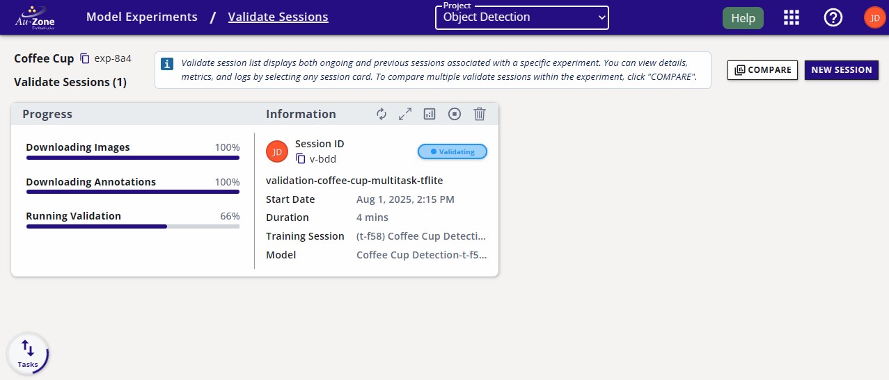 Validation Progress